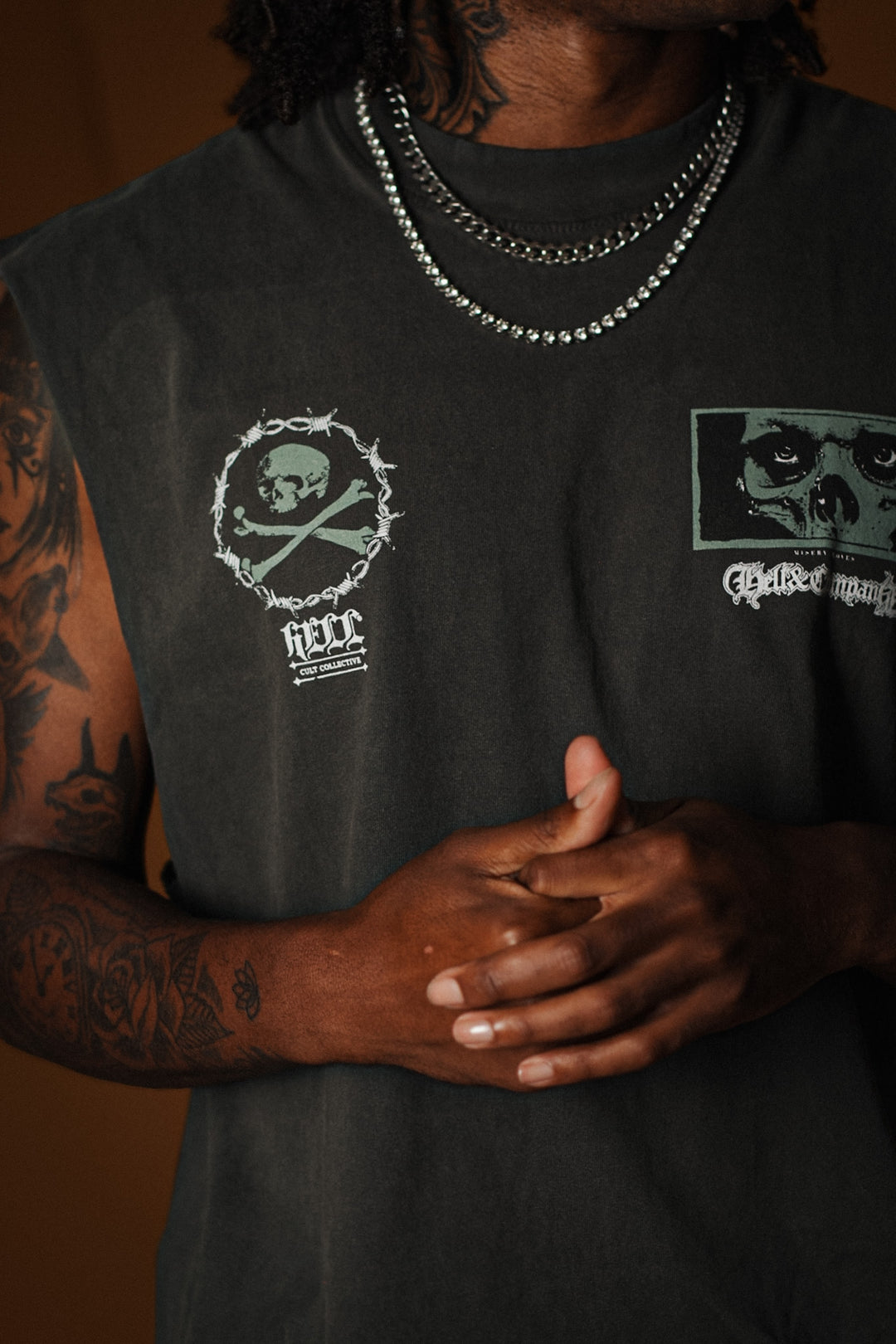 BRAINCASE GREYDAY MUSCLE TEE