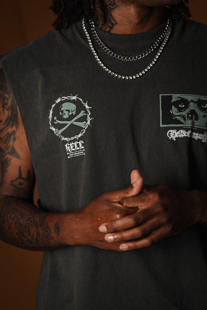 BRAINCASE GREYDAY MUSCLE TEE