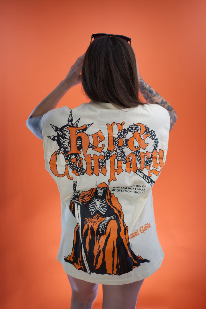 hell and company hell & co death's witness muscle t shirt cream female back