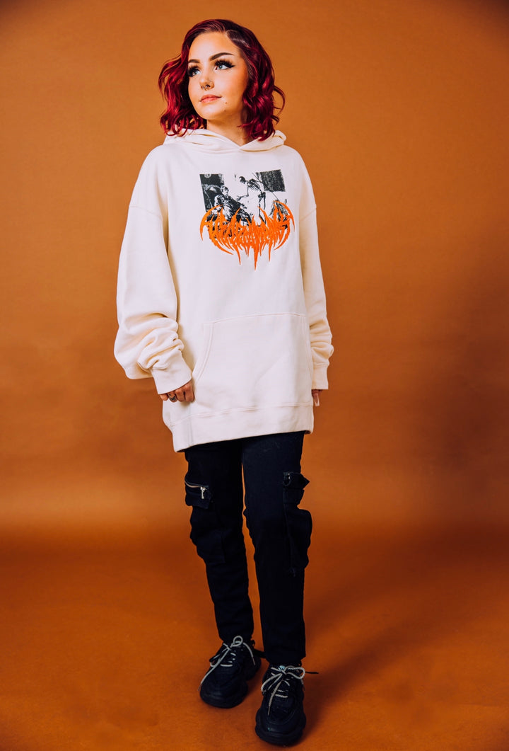 "Ethereal Diablo" Cream Hoodie