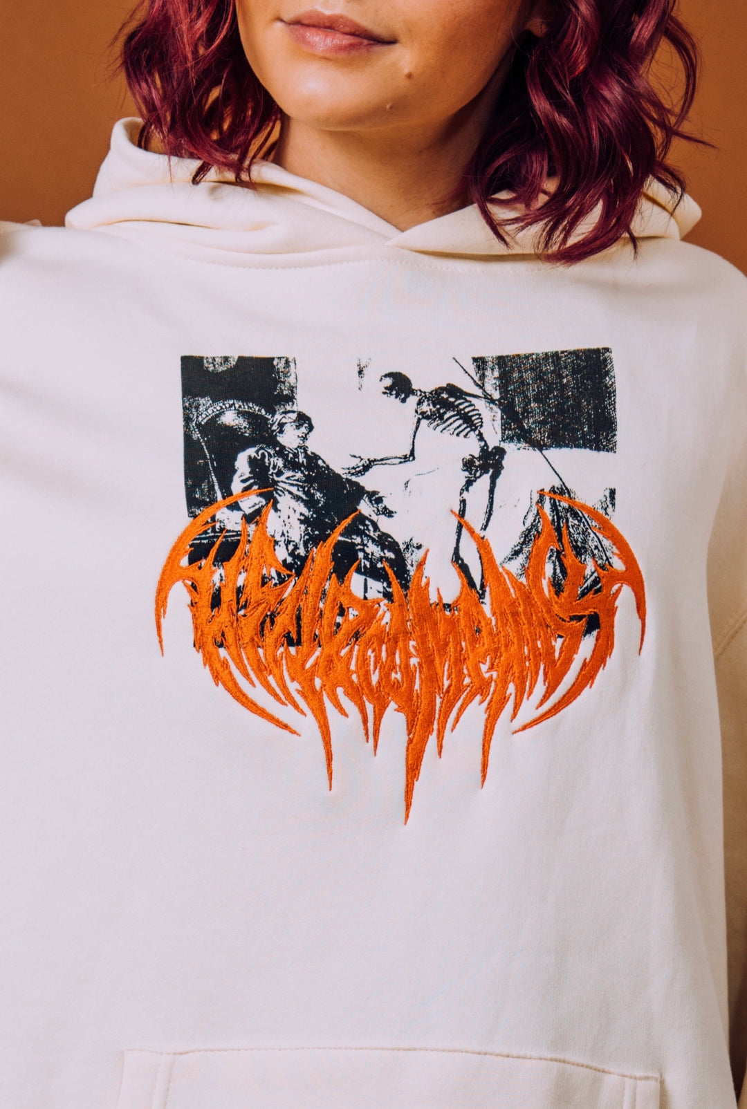 "Ethereal Diablo" Cream Hoodie