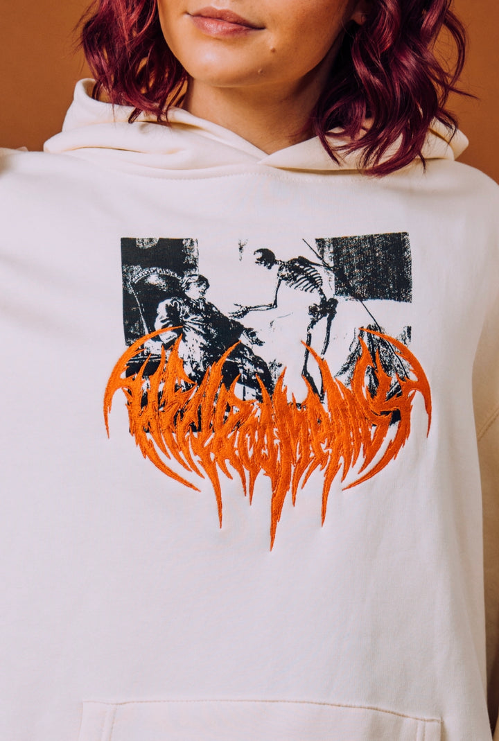 "Ethereal Diablo" Cream Hoodie