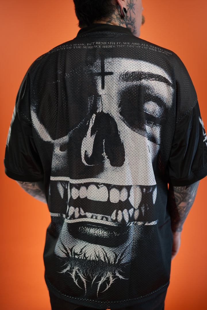 hell and company hell & co black fang jersey back